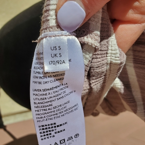 Free People We the Free Women's Fired Up Striped Cut-Out Tank Top Size Small EUC - Picture 12 of 16